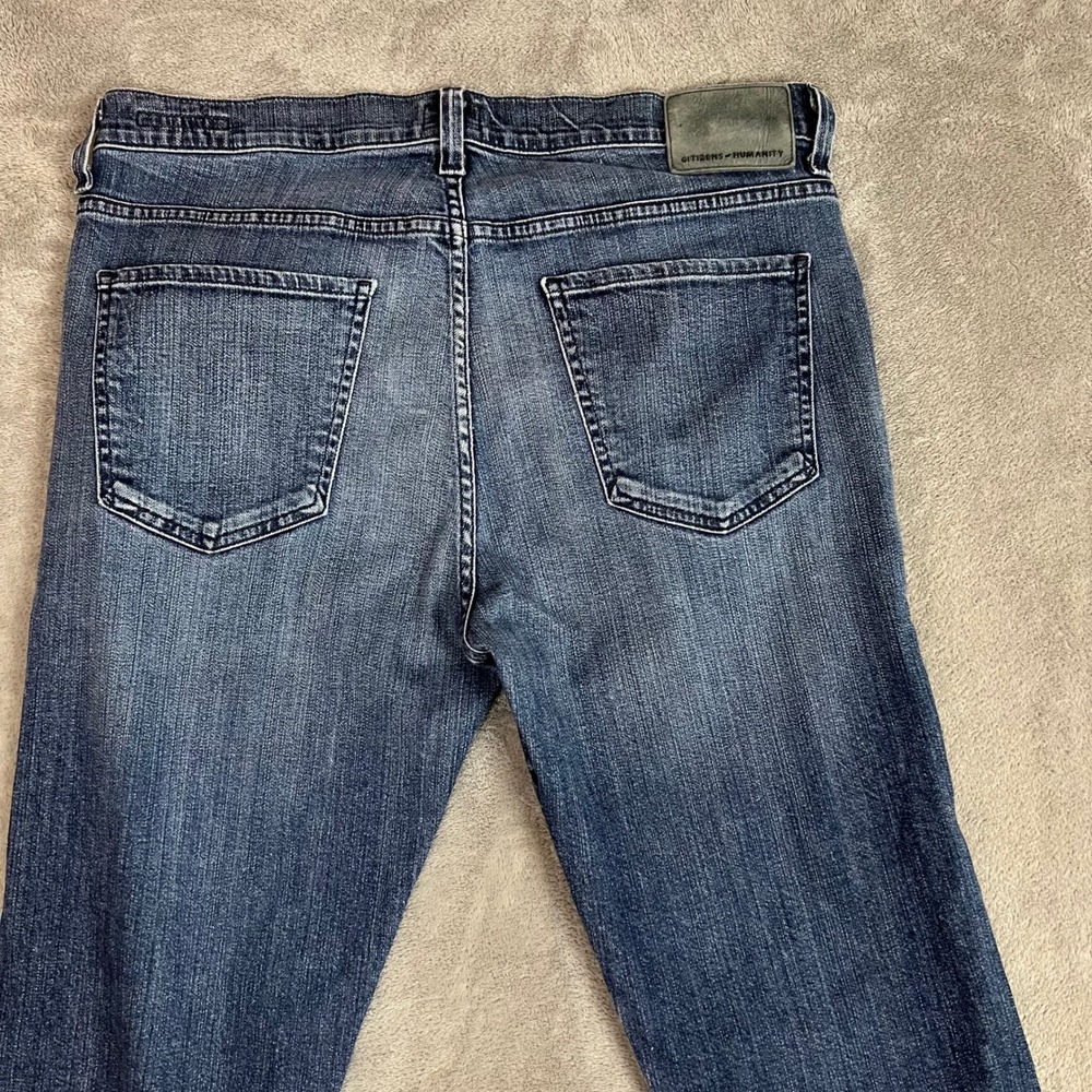Citizens of Humanity Sid Regular Straight Jeans Mens 34 Dark Wash Patina - Picture 9 of 11